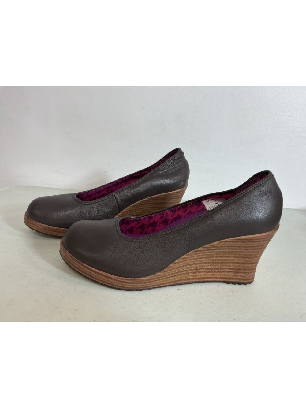 Crocs Leather Wedge Pumps Platform Womens 6